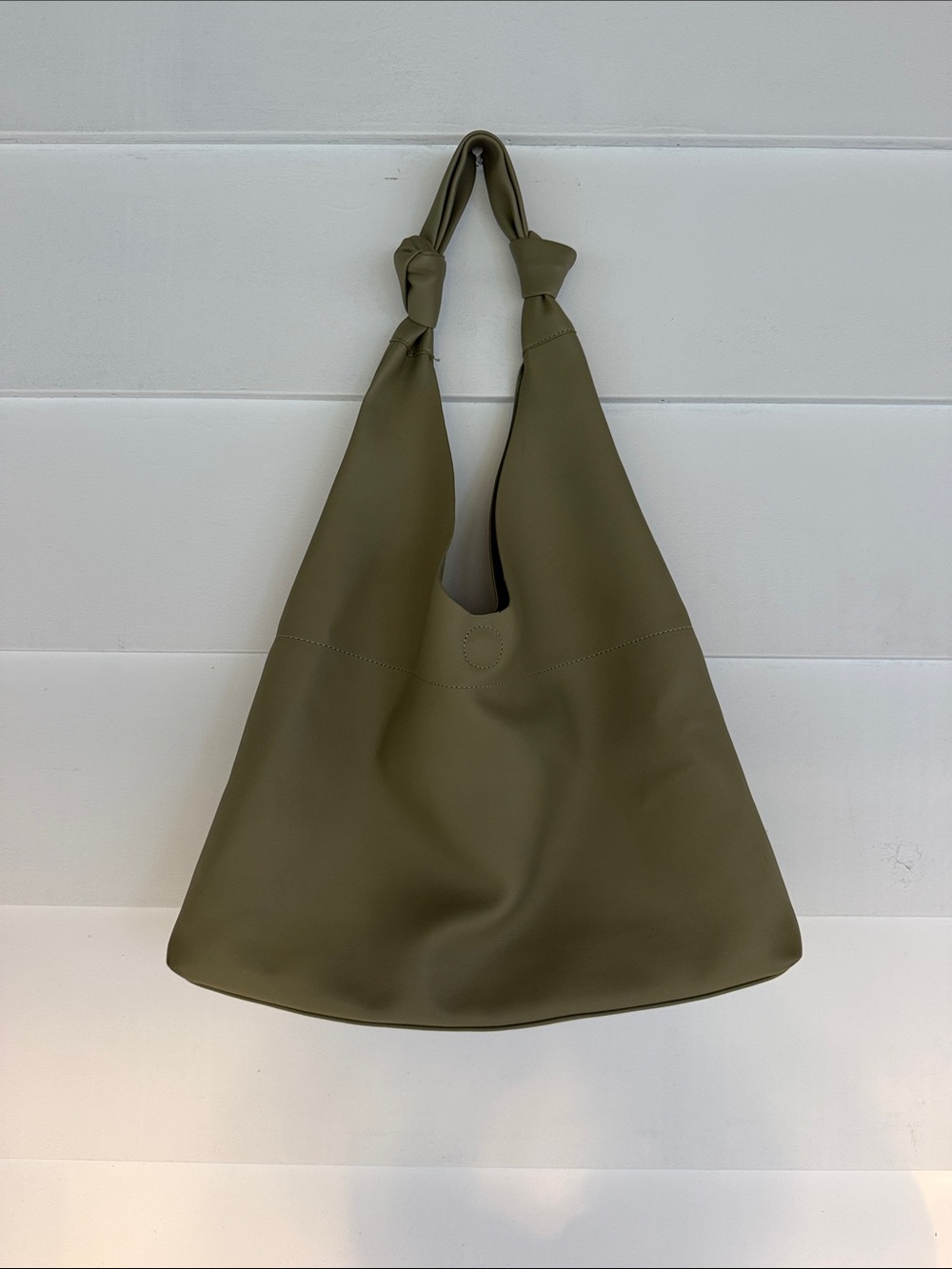 Anthropologie Olive Knot-Top Shoulder Bag